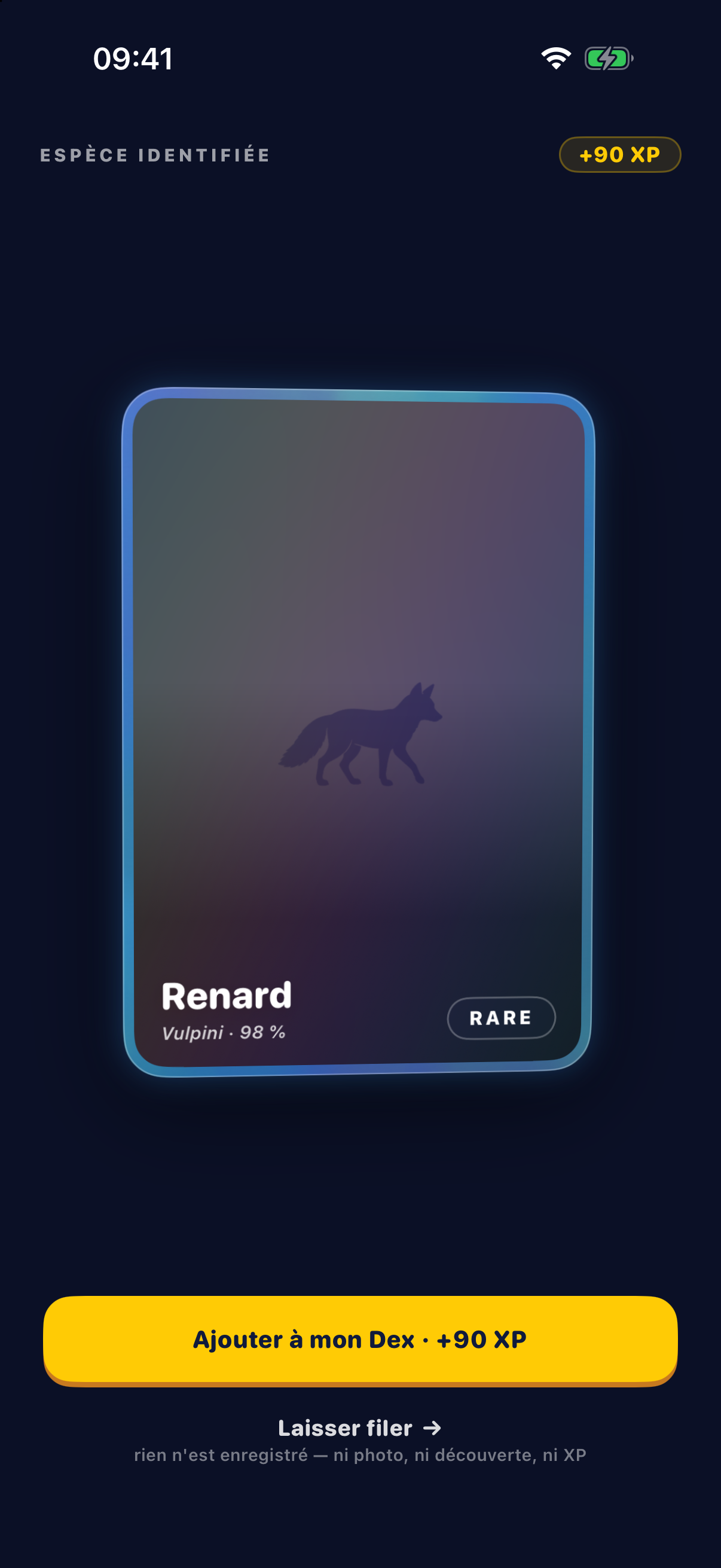 AnimalDex — Scanne et identifie