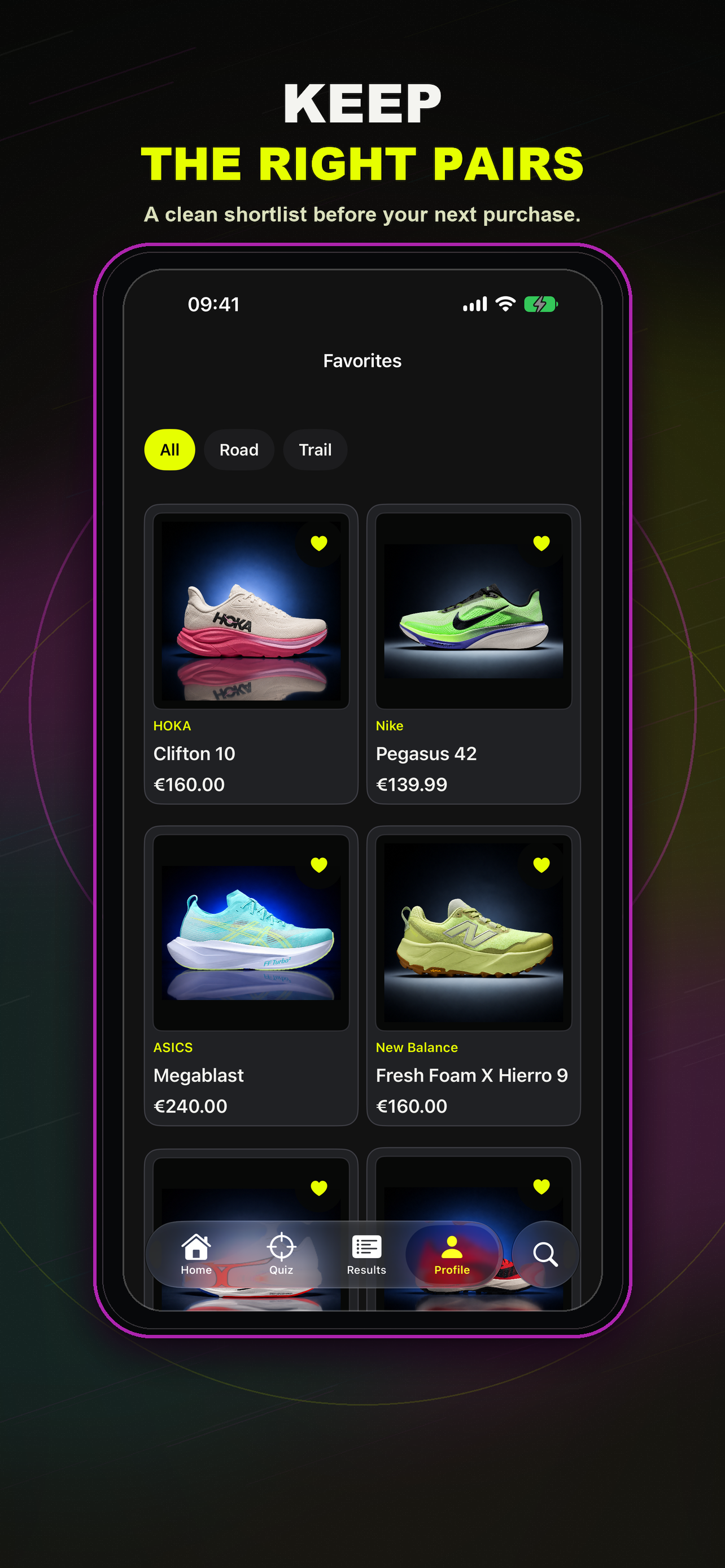 SoleMate Run — Keep the right pairs