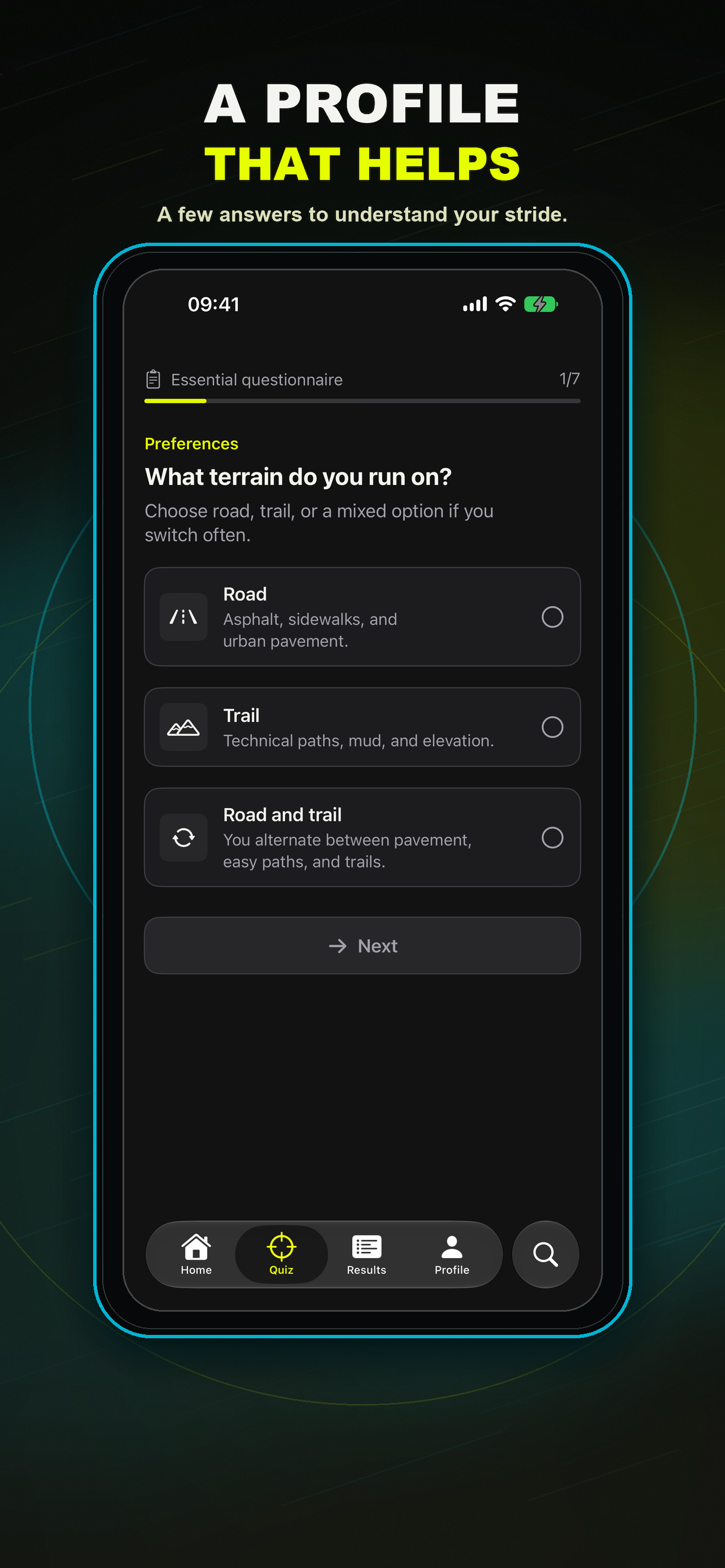 SoleMate Run — A profile that helps