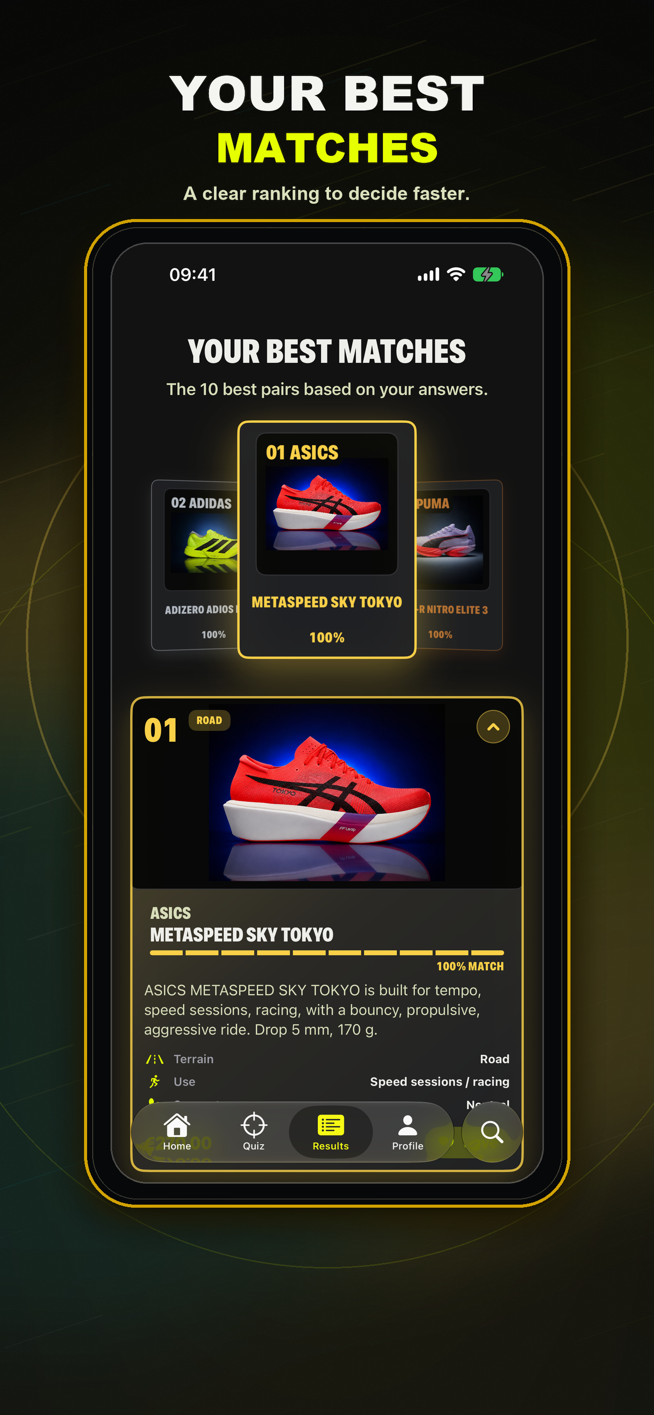 SoleMate Run — Your best matches